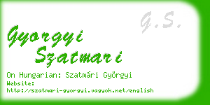 gyorgyi szatmari business card